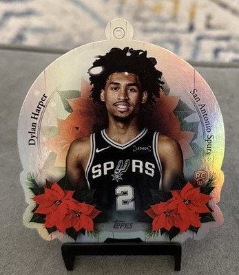 2025-26 Topps Holiday Dylan Harper Oversized Die-Cut Ornament Card