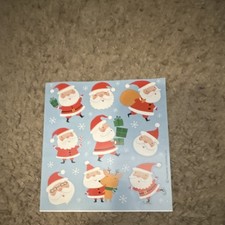 Hallmark Christmas Santa Claus Stickers Sheet Scrapbooking Embellishments