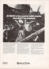 Alcoa 1973 Original Print Ad Recycling Aluminum Cans Environmental