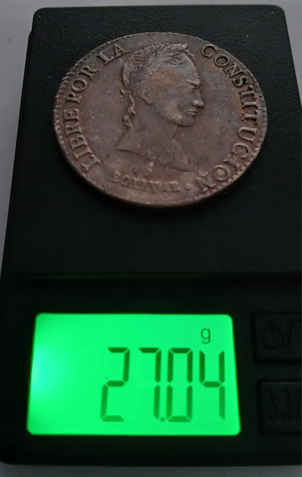 Monnaie 8 Reales Bolivie 1843 Etat Superbe - Photo 2/2