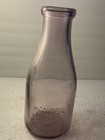 Hansen Dairy Co.  Los Angeles 1 Qt Milk Bottle Turning Amethyst  — photo 2