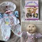 Cabbage Patch Kids Bundle - BB Three Piece Outfit, CPK book & Mattel doll
