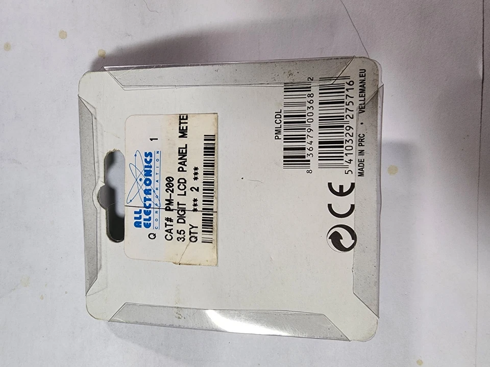 NEW Velleman Digital LCD Panel Meter Model# PM200 -Sealed B2 - Image 2 of 2
