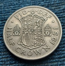 1951 King George VI Halfcrown Circulated Condition Still A Very High Grade Coin