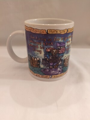 VTG Boyd's Bear Coffee Cup Mug 10 oz Born To Shop 1999 Bearware Pottery