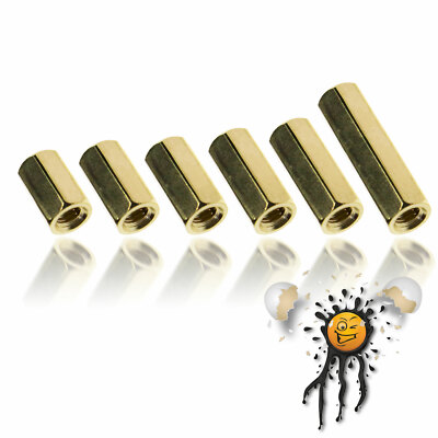 4 Stück Platinen Abstandhalter Hexmutter Spacer Hex Nut Brass M3 4-20mm Metall