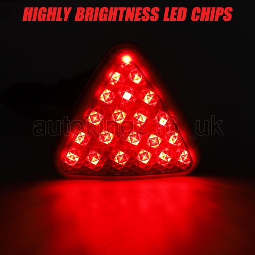 12V F1 Style 21 LED Rear Brake Lamp Strobe Flashing Tail Stop Light Universal UK - Picture 2 of 7