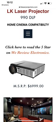 The LK Laser Projector 9000 DLP, The Projector