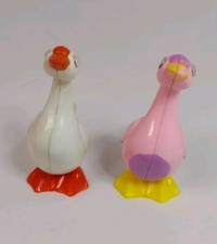 1977 Tomy Goose  Mother Goose Wind Up Toys Lot Of 2 Tested Works