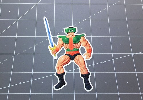 Masters of the Universe MOTU Tri-Klops cardback art vinyl decal sticker ...