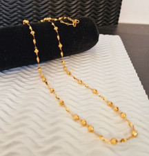 22k Gold plated Necklace Chain Long Asian Indian  Jewellry Gold Chain Bollywood