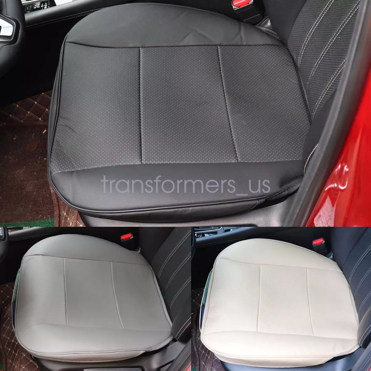 Front Seat Cover Half/Full Surround Chair Cushion Mat Pad Auto Car PU  Leather