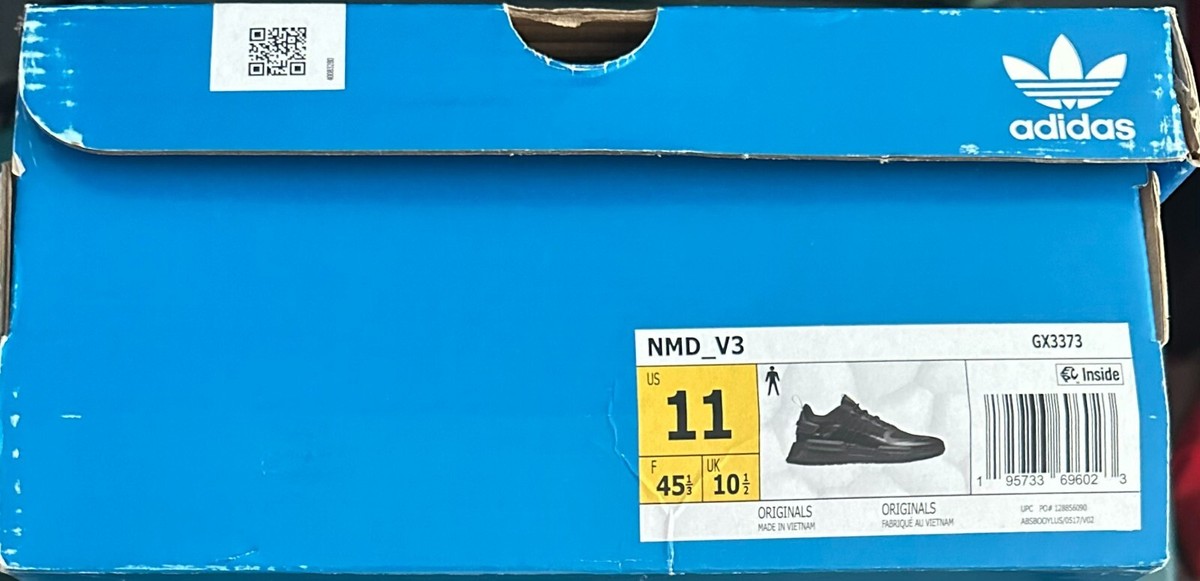 Adidas NMD_V3 Triple Black - Men's Size 11 - GX3373 | eBay