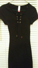 No Boundries Fitted/Stretch Dress Black Size Small