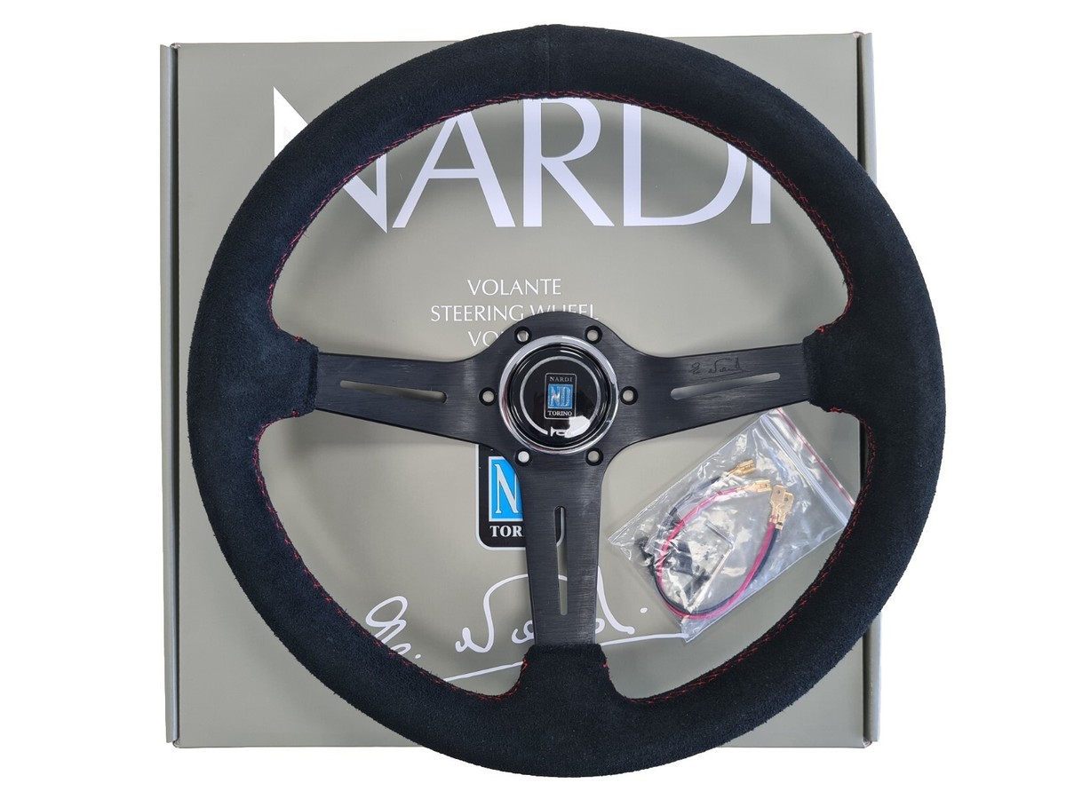 Nardi Torino Style Steering wheel - Black Suede - Universal Fits