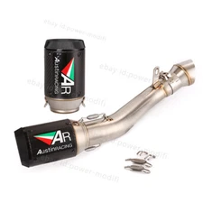 For Honda CBR650R CBR650F Exhaust Link Pipe 61mm Muffler Silencer CB650F CB650R