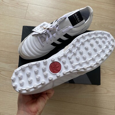 adidas Mundial Team Leather Mens Turf Soccer Shoes White ID4053