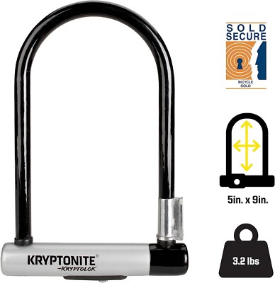 Kryptonite Kryptolok ATB U-Lock with FlexFrame-U Bracket-LN-Open box