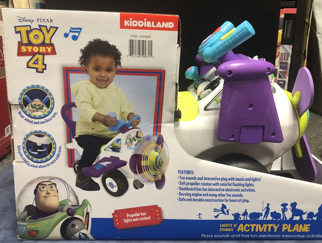 Kiddieland Disney Toy Story 4 Buzz Lightyear Ride-on Activity Plane for sale online | eBay