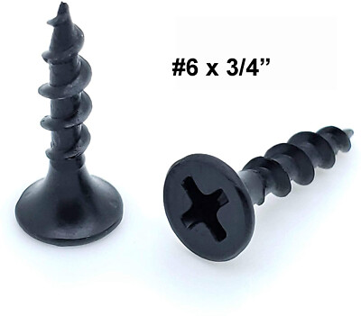 3LB Bulk Phillips Bugle-Head Drywall Screws - #6 Coarse Thread, Sharp Point, Phosphate Coated 7 thumbnail image