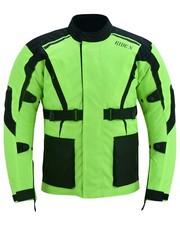 RIDEX CJ8 Motorbike Motorcycle Hivis Cordura Textile Jacket
