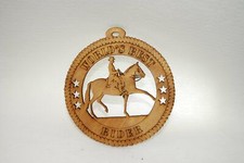 WORLD'S BEST RIDER HORSE LASER CUT ORNAMENT