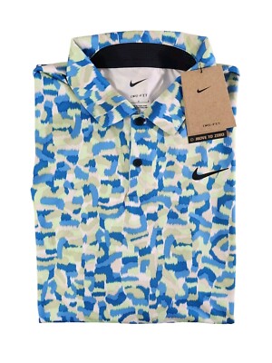 NIKE GOLF TOUR DRI-FIT CONFETTI PRINT POLO SHIRT FD5939 - 435