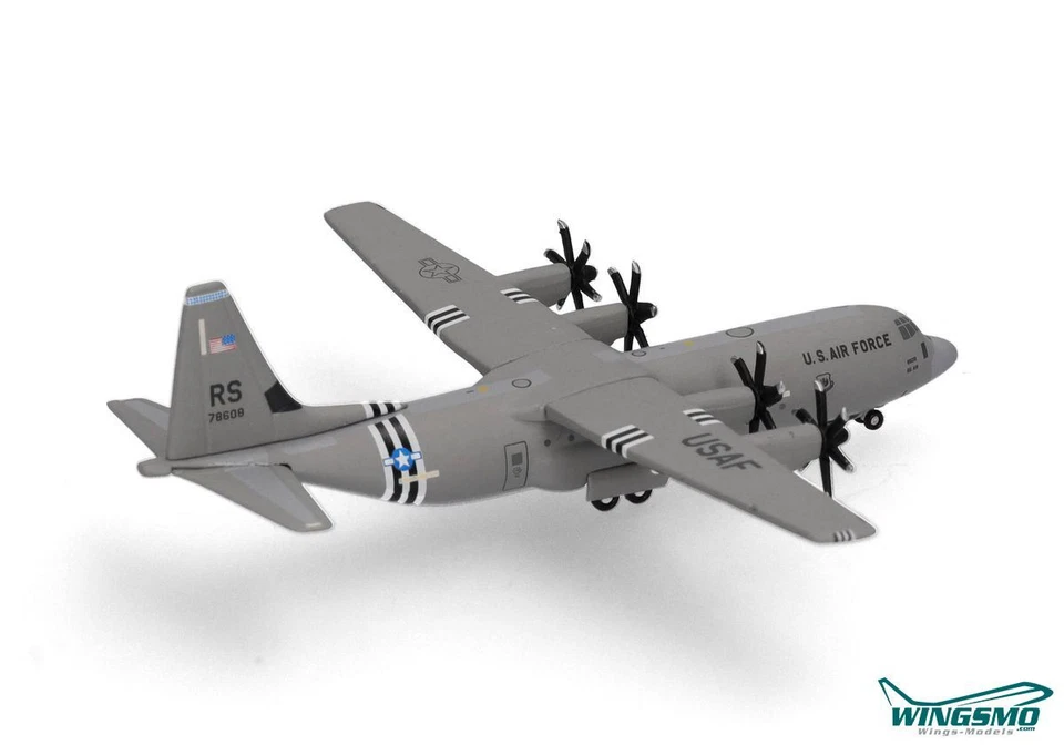 Herpa Wings US Air Force Lockheed Martin C-130J-30 Super Hercules 37th - Bild 4 von 4