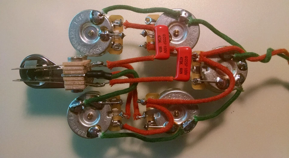 Rickenbacker 340, 350SH, 370 3 Pickup Chitarra Cablaggio 5 Controlli - Mono - Immagine 3 di 4