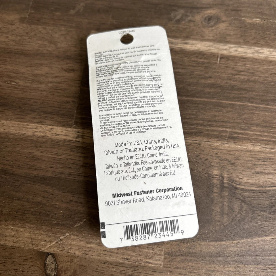 Hard-to-Find Fastener 014973156596 Hardwall Hangers, 15 Lbs 4 Pack - Image 2 of 2