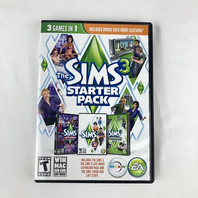 The Sims 3 Starter Pack - PC/Mac - DVD-ROM - GOOD