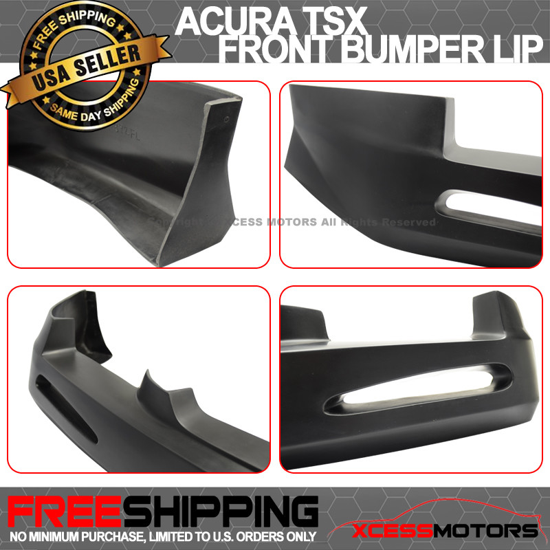 Fits 04-05 Acura TSX JDM Style Front Bumper Lip Spoiler Lower Splitter Unpainted