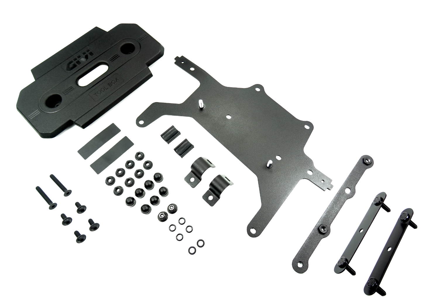 Givi TL5127PLRKIT BMW F 850 GS 2018 to install S250 Tool Box on PLR5127 rack