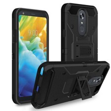 For LG Aristo 4 Phone Case, Armor Kickstand Shockproof Cover Heavy Duty Cover