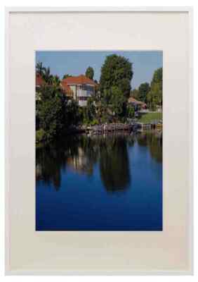 562056 Tranquil Village Of Coconut Grove A3 A4 Framed Print Picture