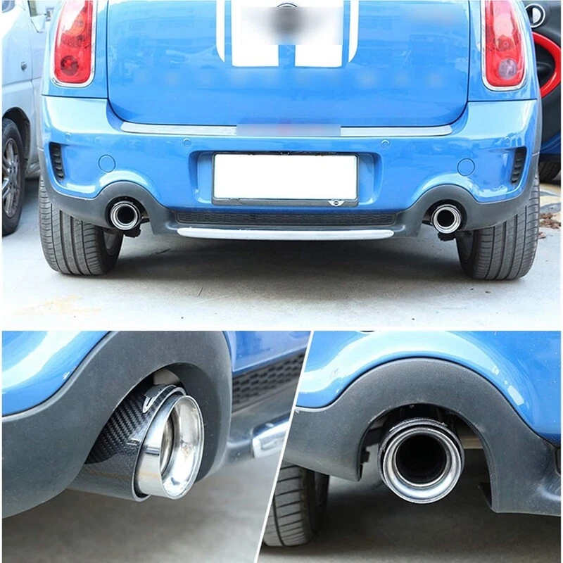 Tubos de escape de fibra de carbono para Mini Cooper R55 R56 R57 F54 F55 F56 Foto 4 de 4