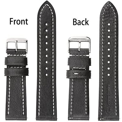 Soft Vegetable Tanned Leather Watch Bands, Quick Release 