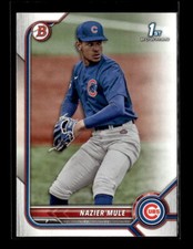 2022 Bowman Draft Paper Nazier Mule Chicago Cubs #BD-77 25 Card Lot