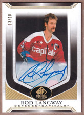2020-21 SP Signature Legends Black #163 Rod Langway AUTO /10 - CAPITALS