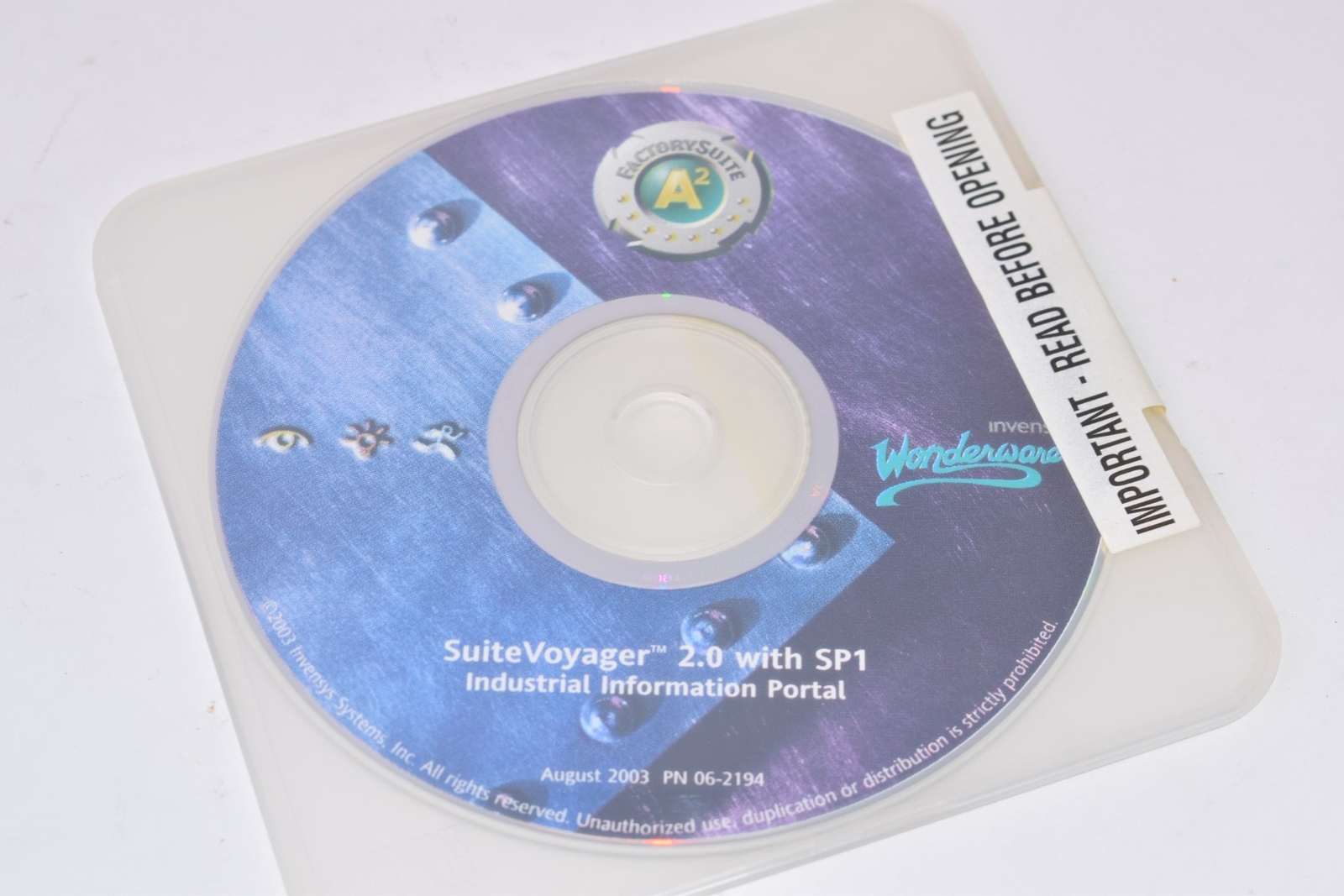 Invensys Wonderware SuiteVoyager 2.0 with SP1 Industrial Information Portal