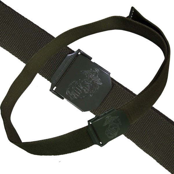 Mfh Usmc GüRtel HerrengüRtel HosengüRtel Oliv, Metallschloss LäNge Bis 130 Cm-image