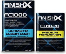 FinishX Clear Coat FC1000 1 Gallon 4:1 Automotive Refinishing Kit High Gloss