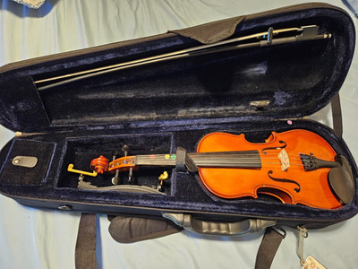 Viola 13'' (Franz Hoffmann) with case, neck rest and bow (Glasser Bronx)