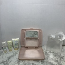 Mary Kay Satin Hands Set Lot Lotion Cream New Travel Mirror Case Gift Bag