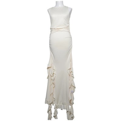 Micas, Maxikleid, Größe: L, Beige, Elasthan/Polyester, Einfarbig, Damen #k4T