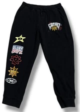 Glogang X Demoworld Joggers Sweatpants Rare Men’s Size Large Hip Hop Chief Keef