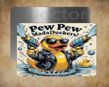 pew pew MADA rubber DUCKERS lovers funny 8 x 12" metal sign MADE IN USA