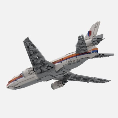 ZITIANYOUBUILD DC-10 Airplane Aircraft Model 1908 teile Bauspielzeug-Set