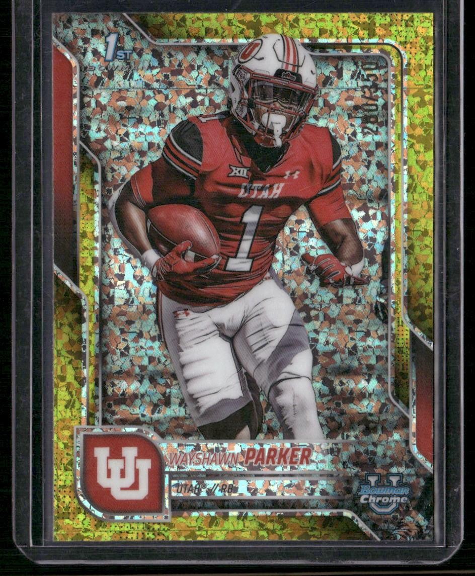 2025 Bowman U Chrome #99 WayShawn Parker Yellow Mini-Diamond Refractor #/350