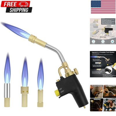 Bernzomatic TS8000 with 3 Nozzles - High Intensity Trigger Start Torch , Black